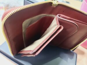 コルボフェイス ブライドルレザーＬ字小銭入れ付き 二つ折り財布