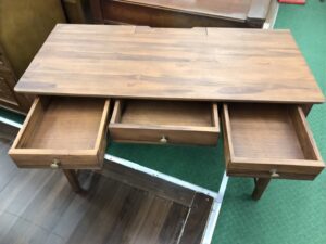 愛品館八千代店】天然木 デスクチェアセット
