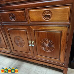 花梨材 シノワズリ デザイン 大型4枚扉 飾り棚 入荷！愛品倶楽部柏店  