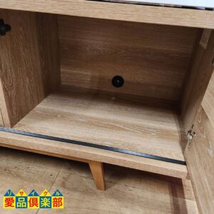 LOWYA 大川家具 北欧風 1枚スライド扉ミドルテレビ台 70V型対応 入荷 
