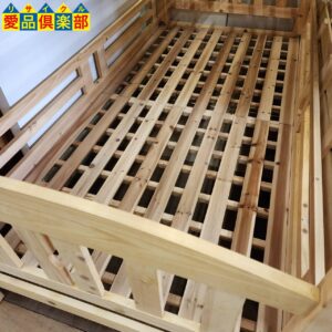 メーカー不明 シンプル 2段ベッド 床板すのこ1