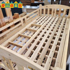 メーカー不明 シンプル 2段ベッド 床板すのこ2