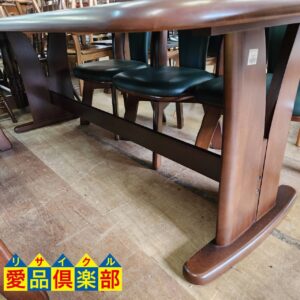回転チェア ダイニング7点セット2