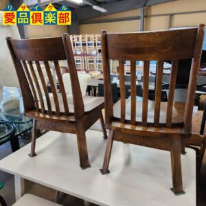 和モダン 回転ダイニングチェア2脚セット1