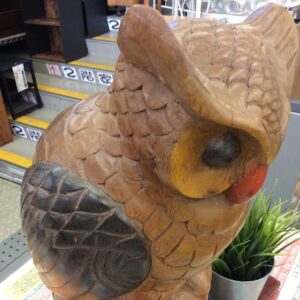 ふくろう 木彫り 置物 買取致しました｜愛品館千葉店 | リサイクル 