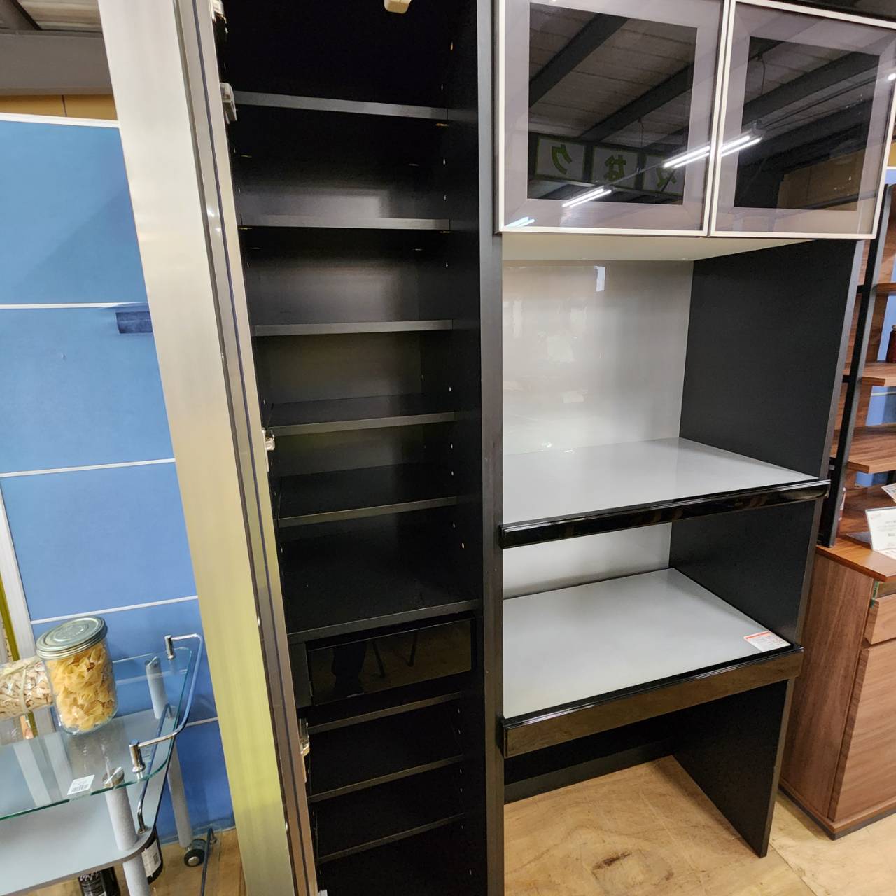 愛品倶楽部柏店】シギヤマ家具工業 レンジボード＆キャビネットSET