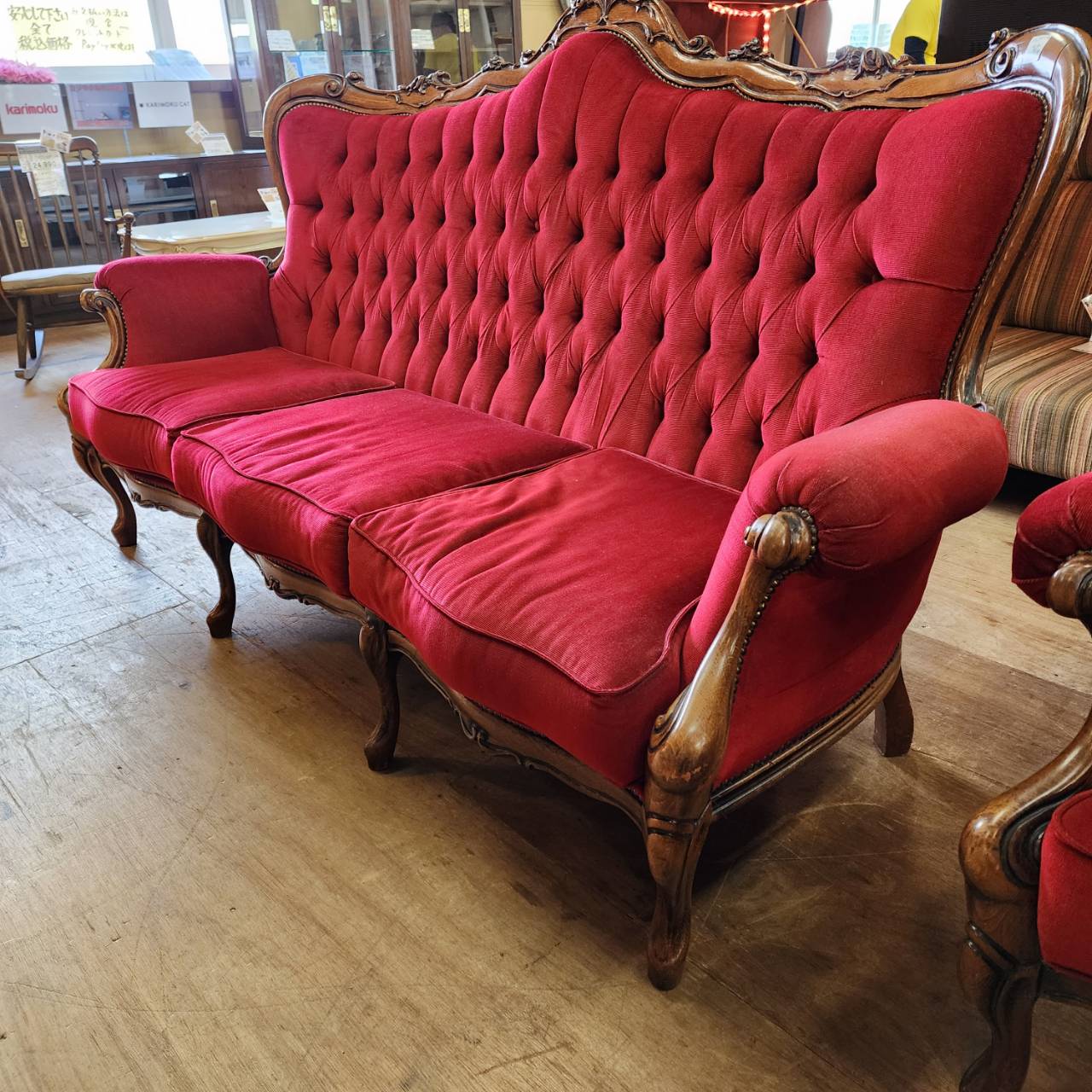 ロココ調 ワイド3Pソファ 販売中！愛品倶楽部柏店 | リサイクル  