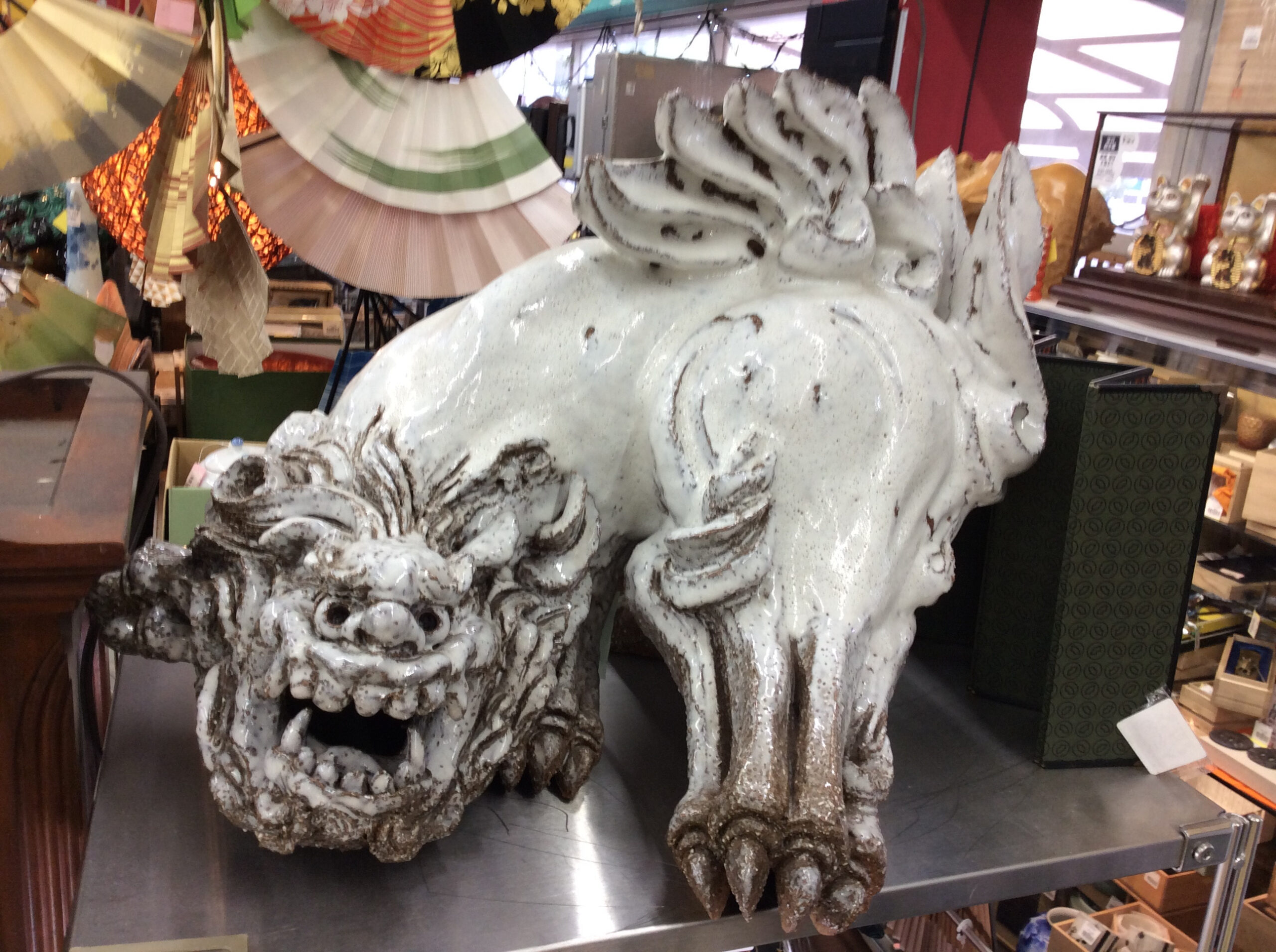 獅子　置物