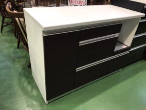 ☆ジモティ割あり☆ レンジボード ブラウン H197×D37×W120 