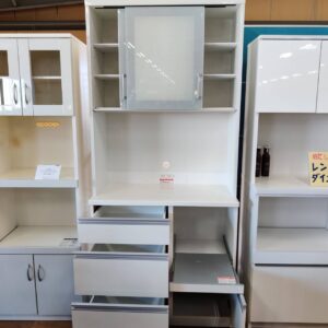 店舗同時販売中】 高橋木工所 アベニュー 2枚スライド扉レンジボード 