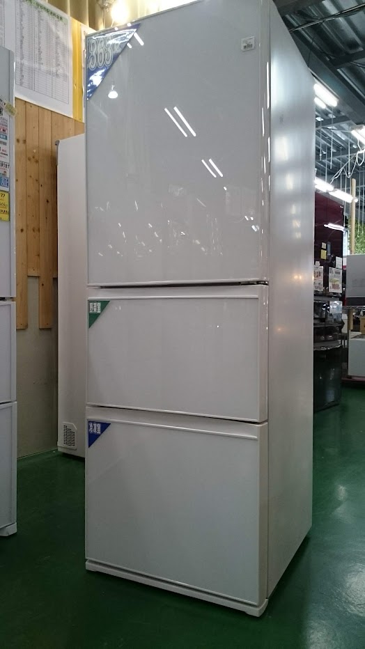 東芝 363L 3ドア冷蔵庫 ガラスドア GR-H38SXV 2017年製 | BBSA.TIROL