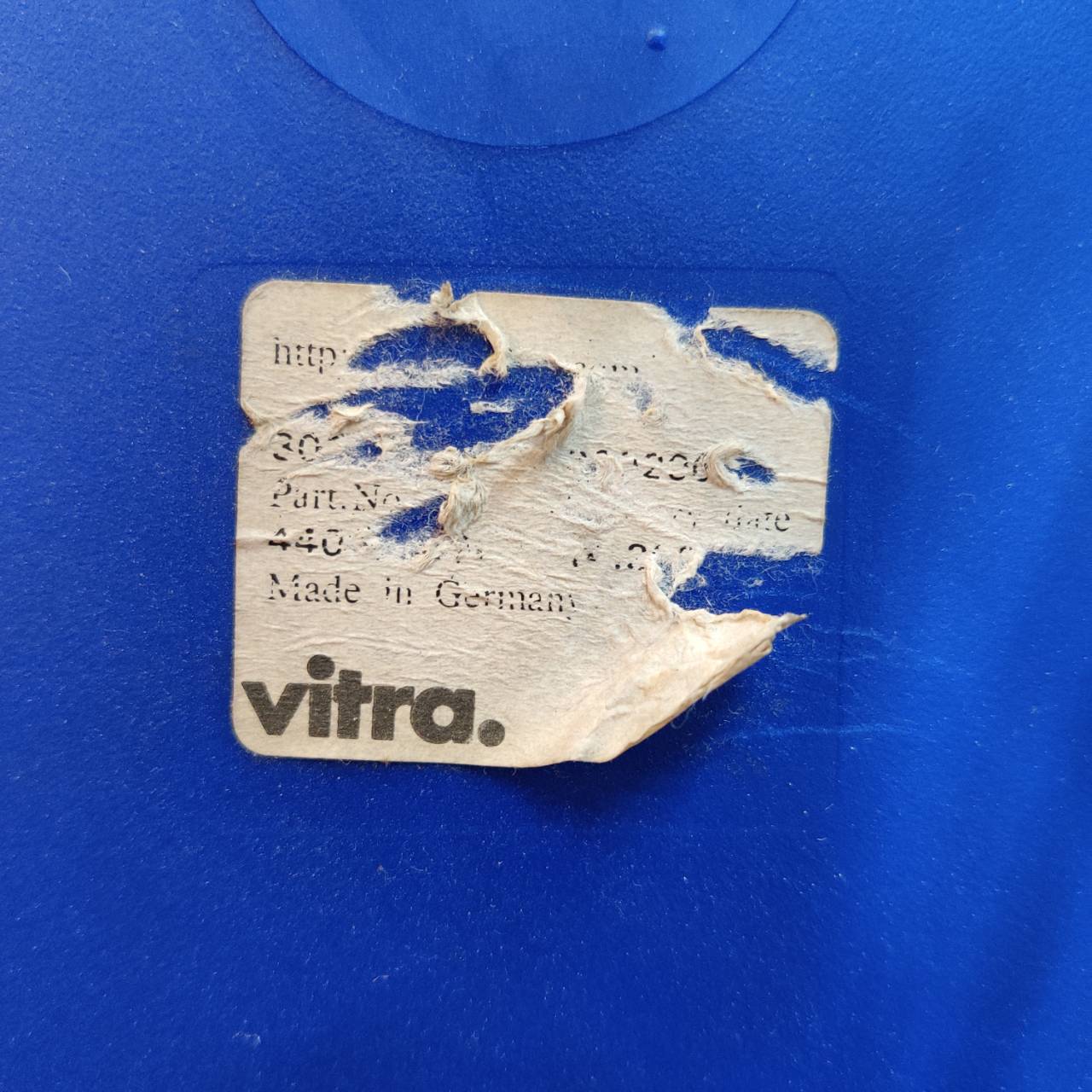Vitra イームズ サイドシェルチェア エッフェルベース 青 販売中！ 愛 