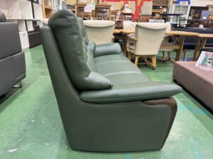 アサヒ｜ハイバック3人掛本革ソファ買取致しました｜愛品館八千代店  