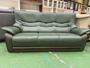 アサヒ｜ハイバック3人掛本革ソファ買取致しました｜愛品館八千代店  