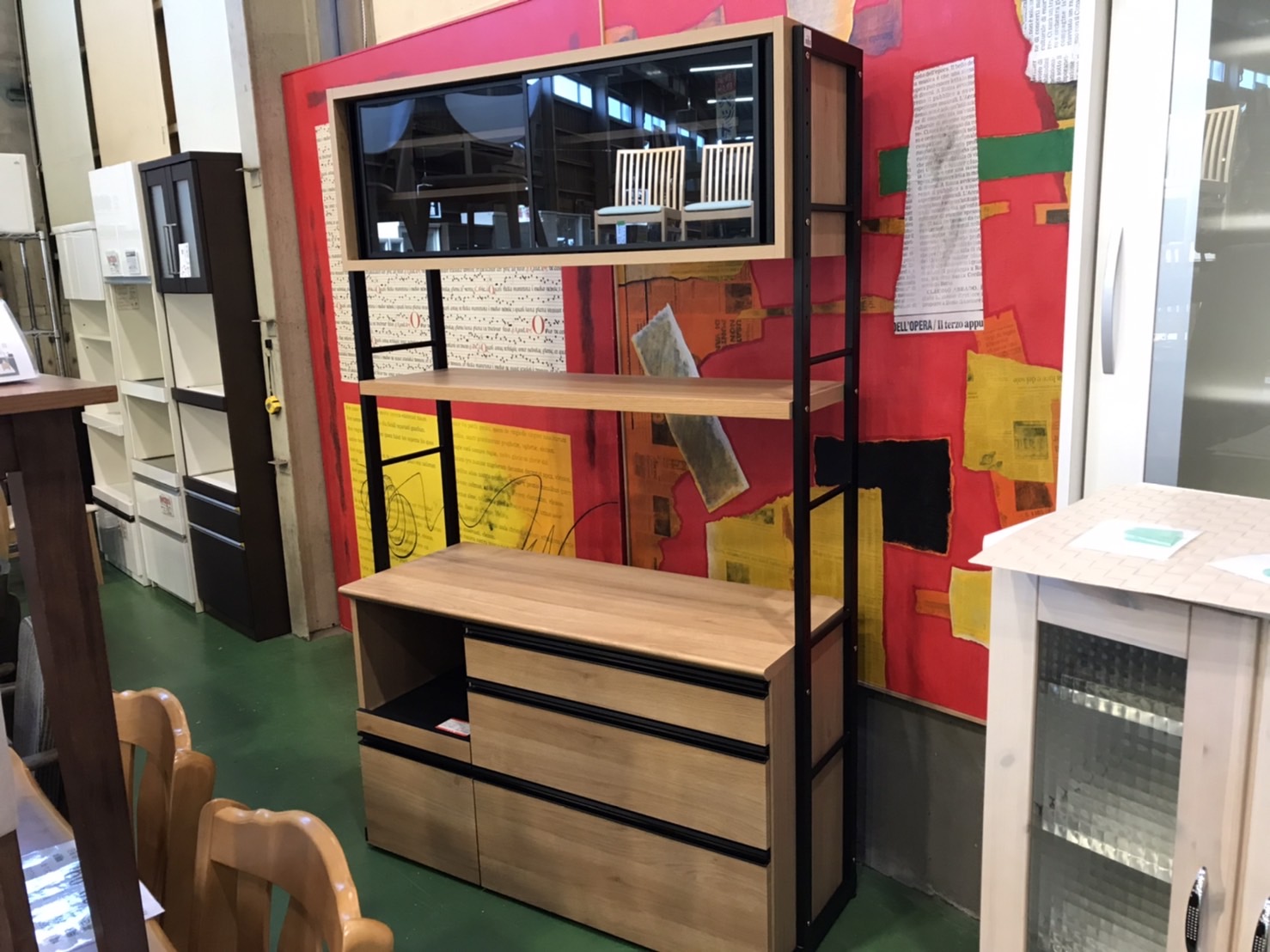 クラフトコガ｜スライド扉キッチンボード｜コテツ買取致しました｜愛品  