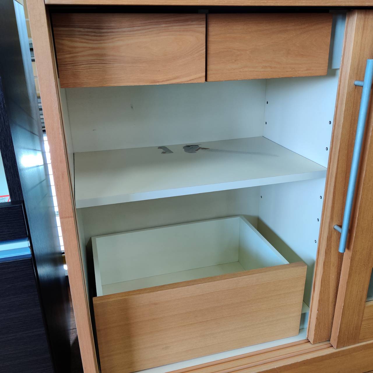 愛品倶楽部柏店】モリタインテリア 4枚スライド扉キッチンボード （愛 