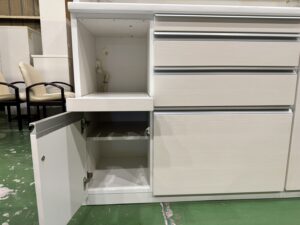 愛品館八千代店】松田家具 4枚扉キッチンボード【愛八KT】
