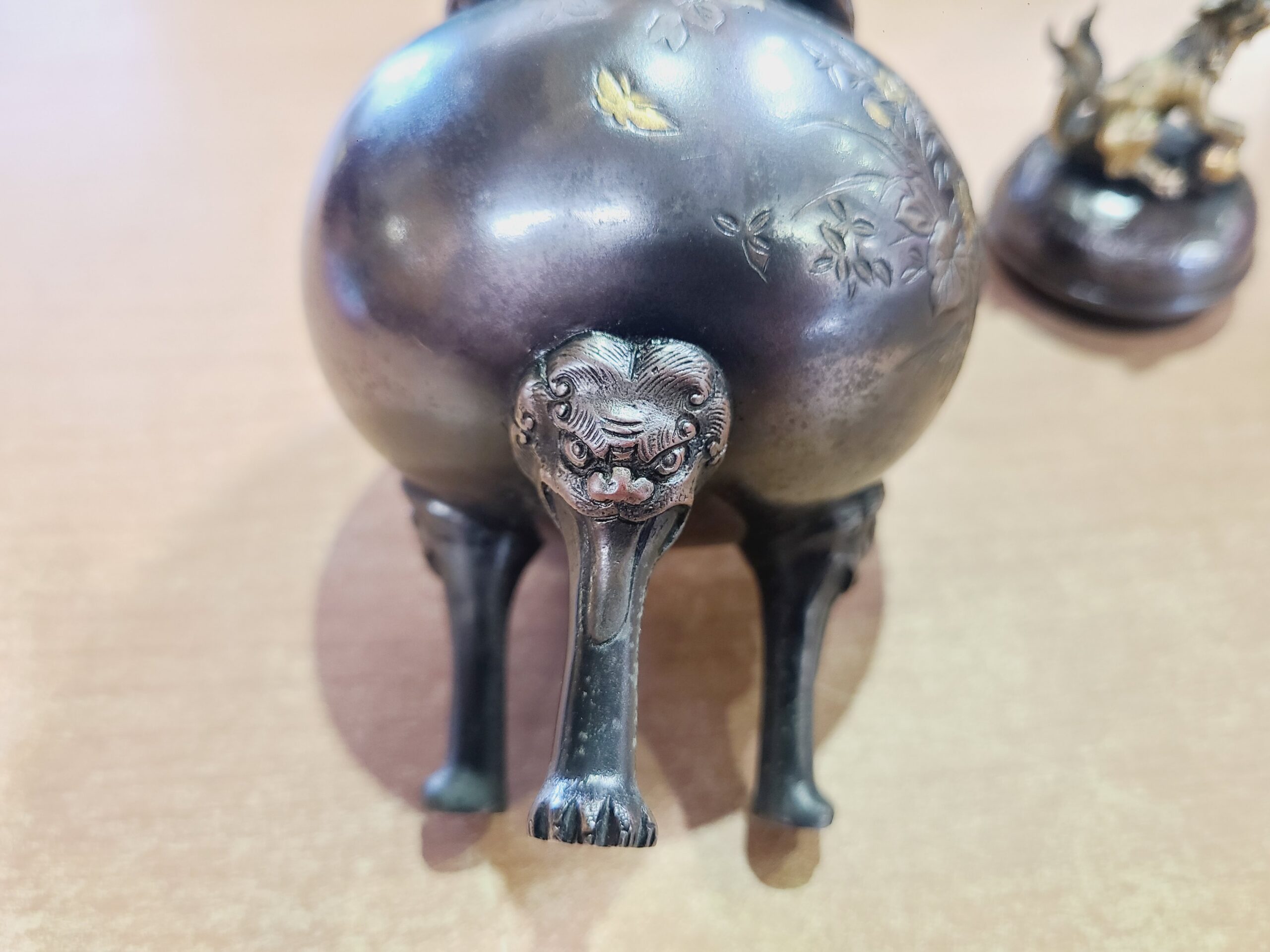 玉型獅子蓋青銅香炉 大峰作買取しました｜愛品館市原店 | リサイクル 