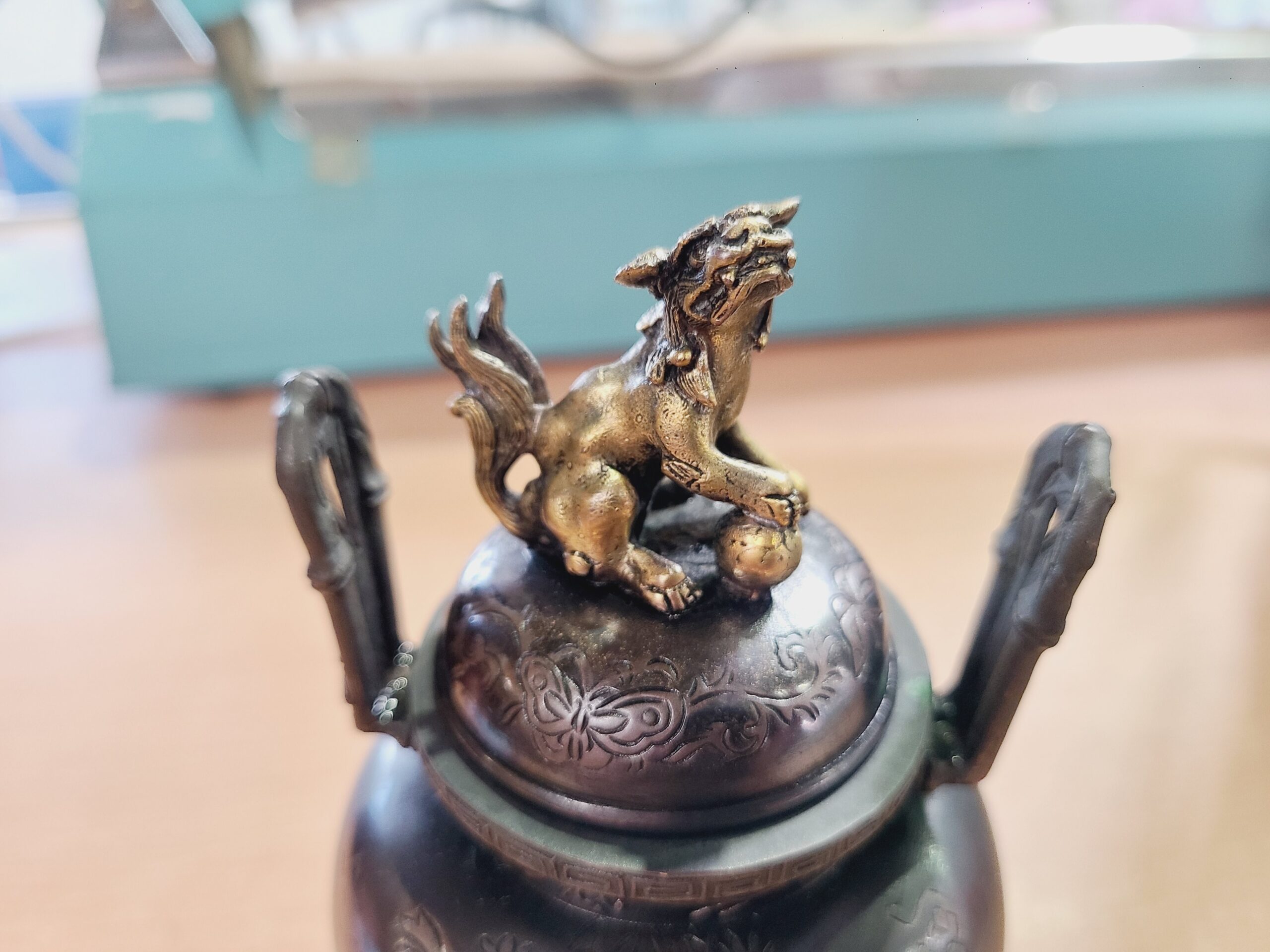 玉型獅子蓋青銅香炉 大峰作買取しました｜愛品館市原店 | リサイクル 