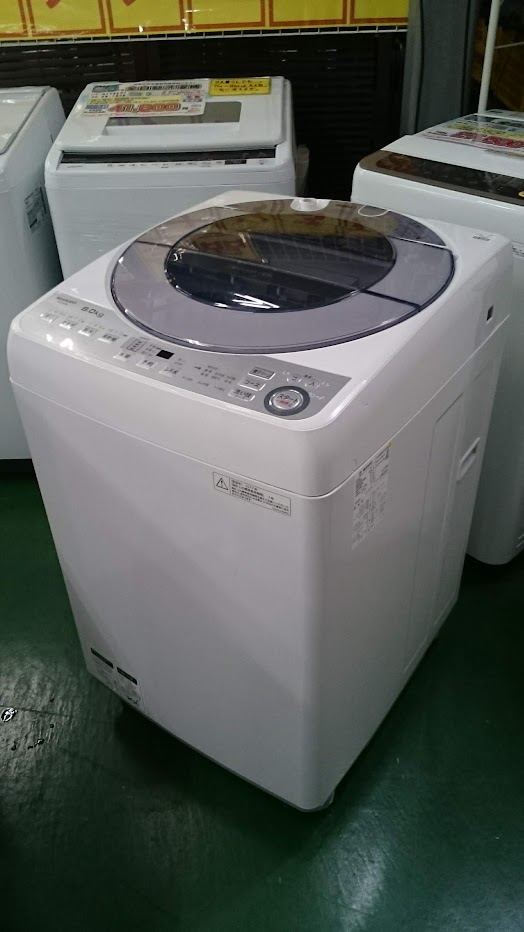 SHARP 8.0kg 洗濯機 ES-GV8B 買取いたしました。｜愛品倶楽部柏店 