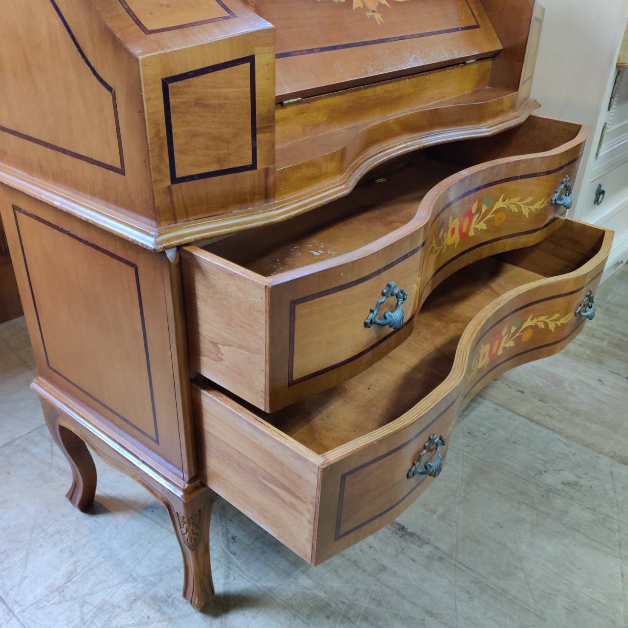 木象嵌 引き出し付ライティングビューロー イタリア製 販売中！ 愛品  