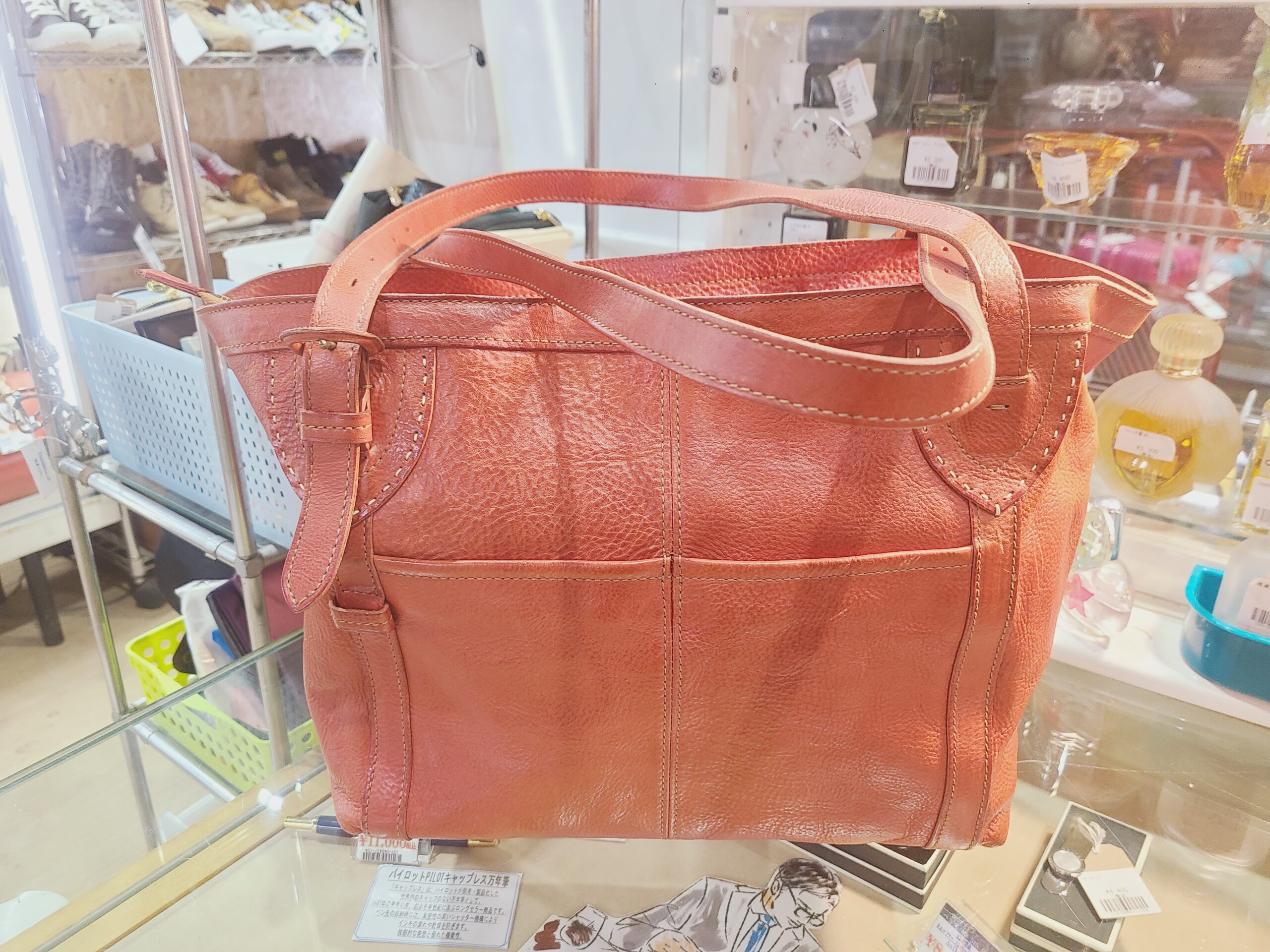 高田万由子genten牛革2WAYバッグ買取しました｜愛品館市原店 