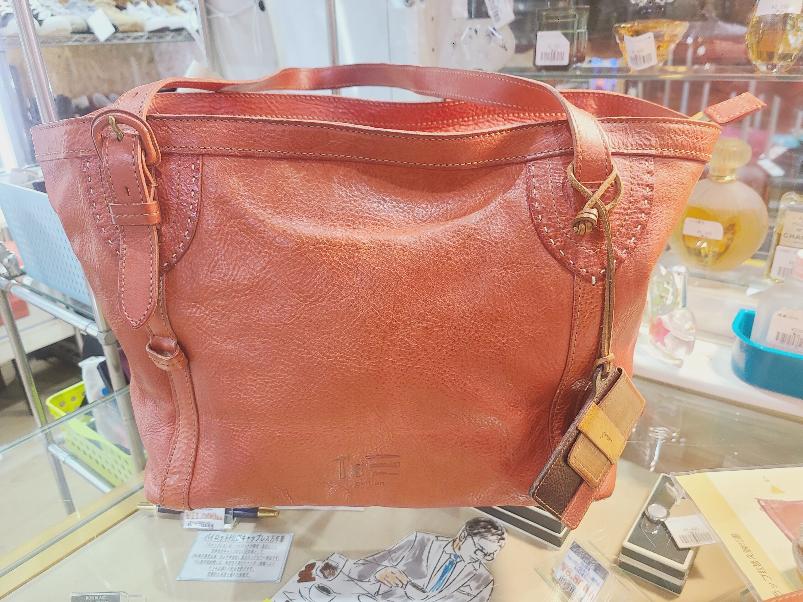 高田万由子genten牛革2WAYバッグ買取しました｜愛品館市原店 