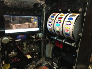 パチスロ実機 ハナビ コイン不要機 ボリューム調整キー付き ハナビBH 