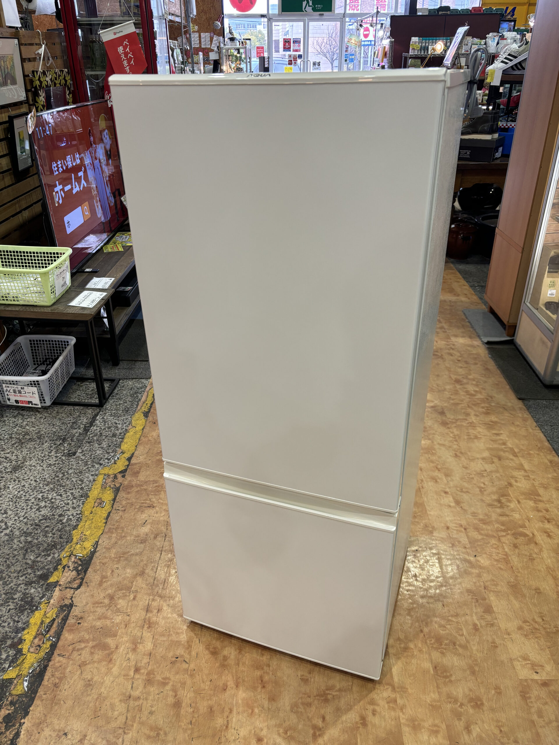 冷蔵庫 アクア AQR-18H-R 184L 