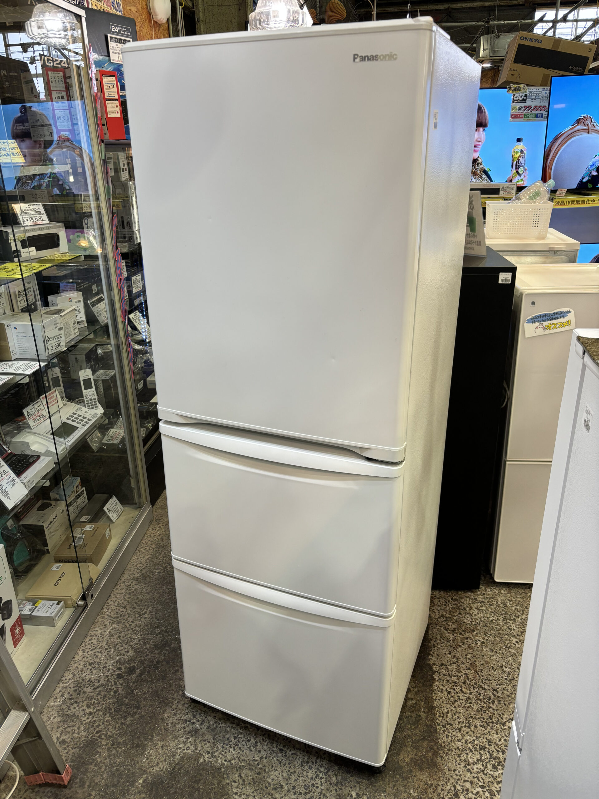 送料込み】Panasonic エコナビ搭載冷蔵庫 NR-FTM478S-W 配送相談  