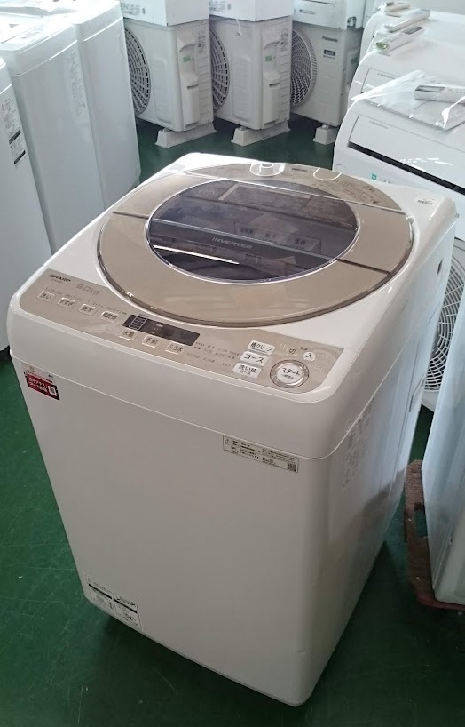SHARP 2021年製 9.0kg 洗濯機 ES-KSV9F 買取いたしました|愛品倶楽部 柏店 