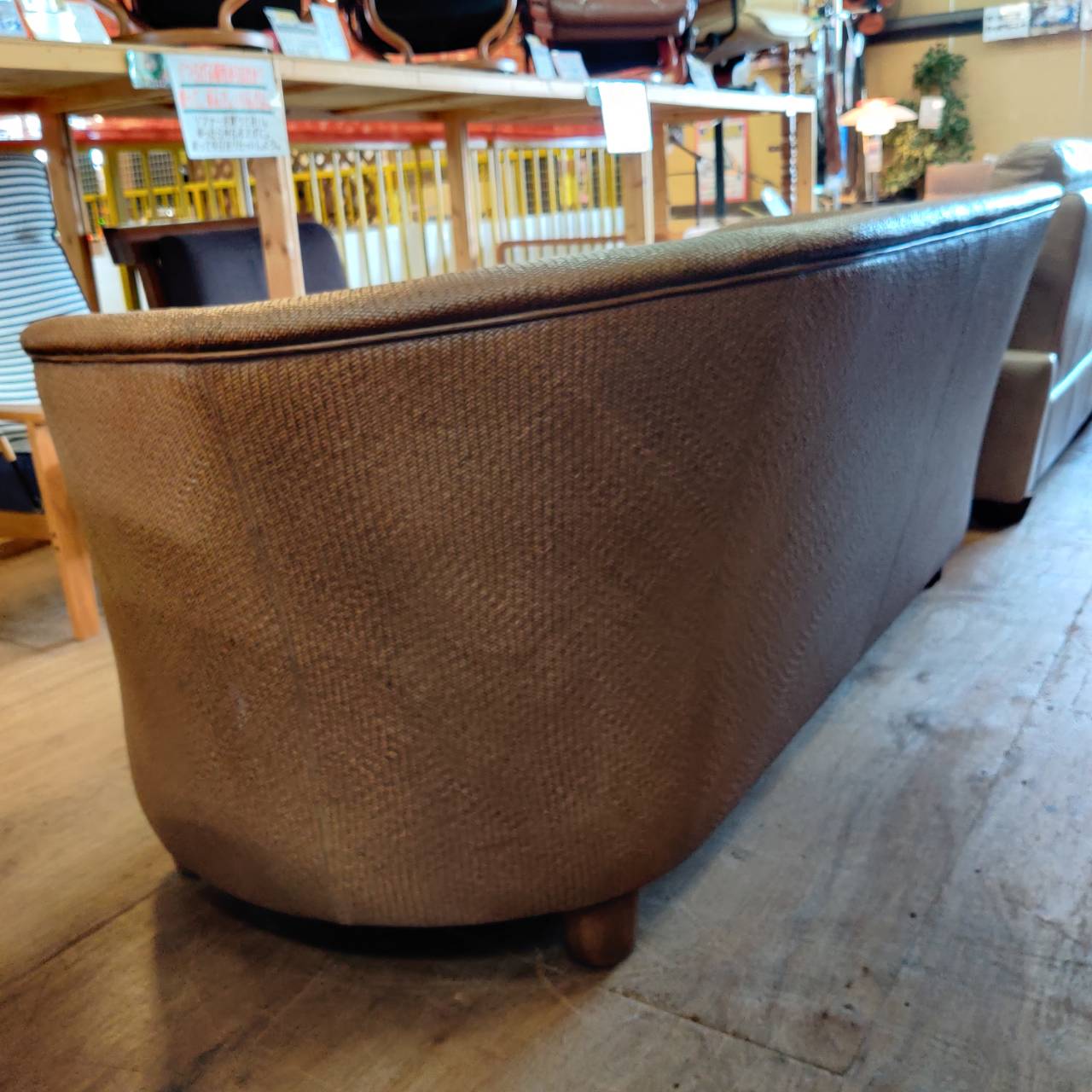 THEODORE ALEXANDER 本革ラタン3人掛けソファ 販売中！ 愛品倶楽部柏店 