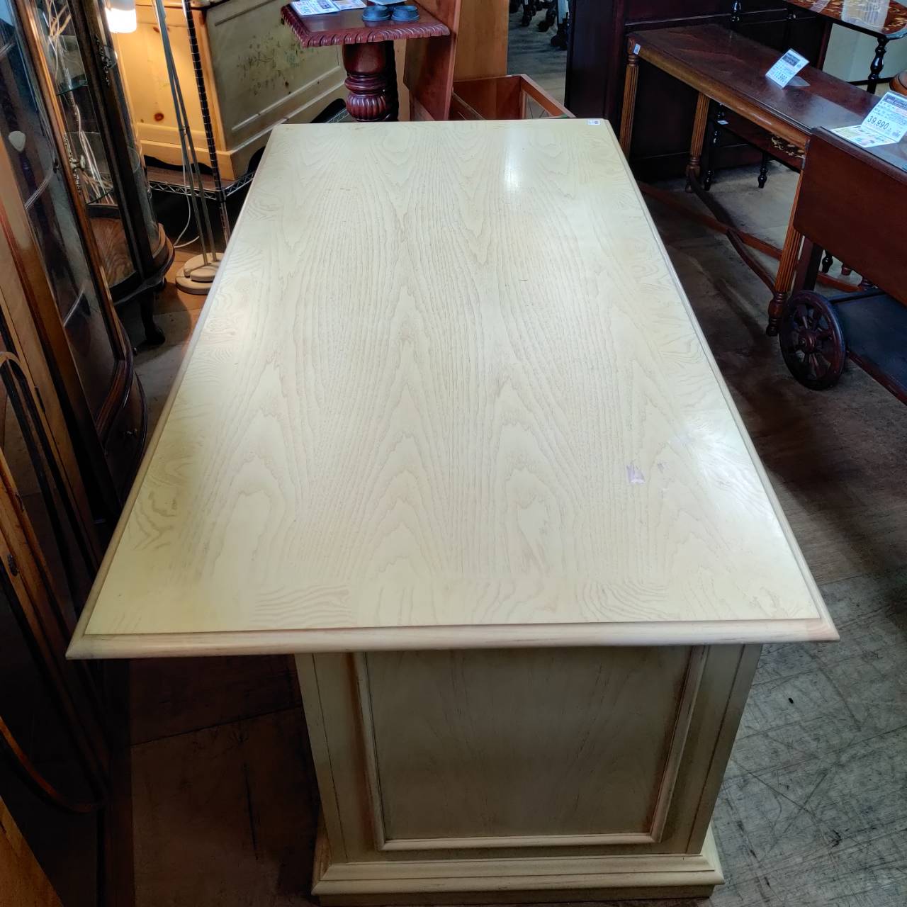 stanley 大型木製デスク USA家具 ホワイトペイント 販売中！ 愛品  