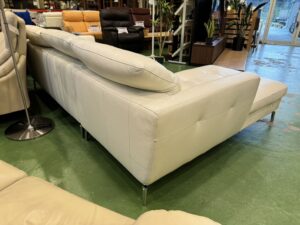 カウチソファ｜総本革｜白｜買取致しました｜愛品館八千代店 
