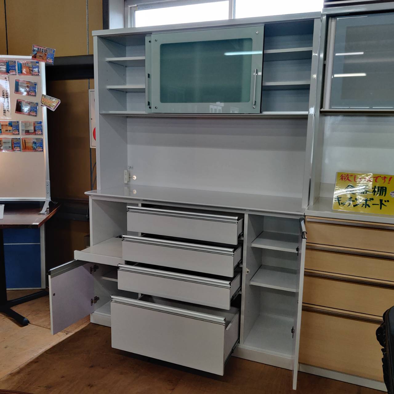 マルコ木工 2枚スライド扉キッチンボード 販売中！ 愛品倶楽部柏店 