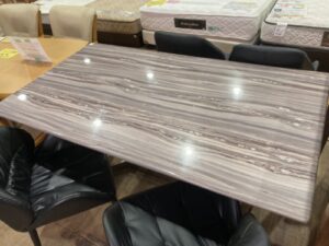 愛品館 市原店】バレンシア 大理石ダイニング5点セット