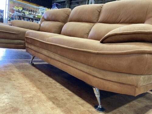 ファブリックレザー｜デリアA｜カウチソファ入荷致しました 