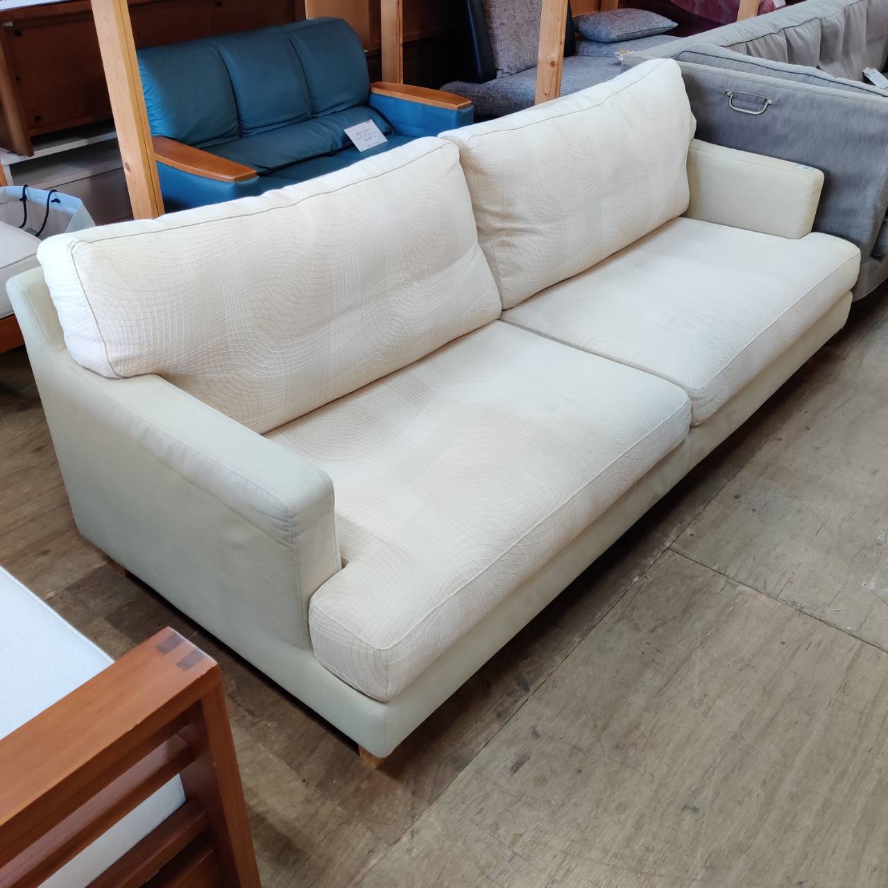 日本フクラ ファブリック ワイド3Pソファ ラコンテ 販売中！ 愛品  