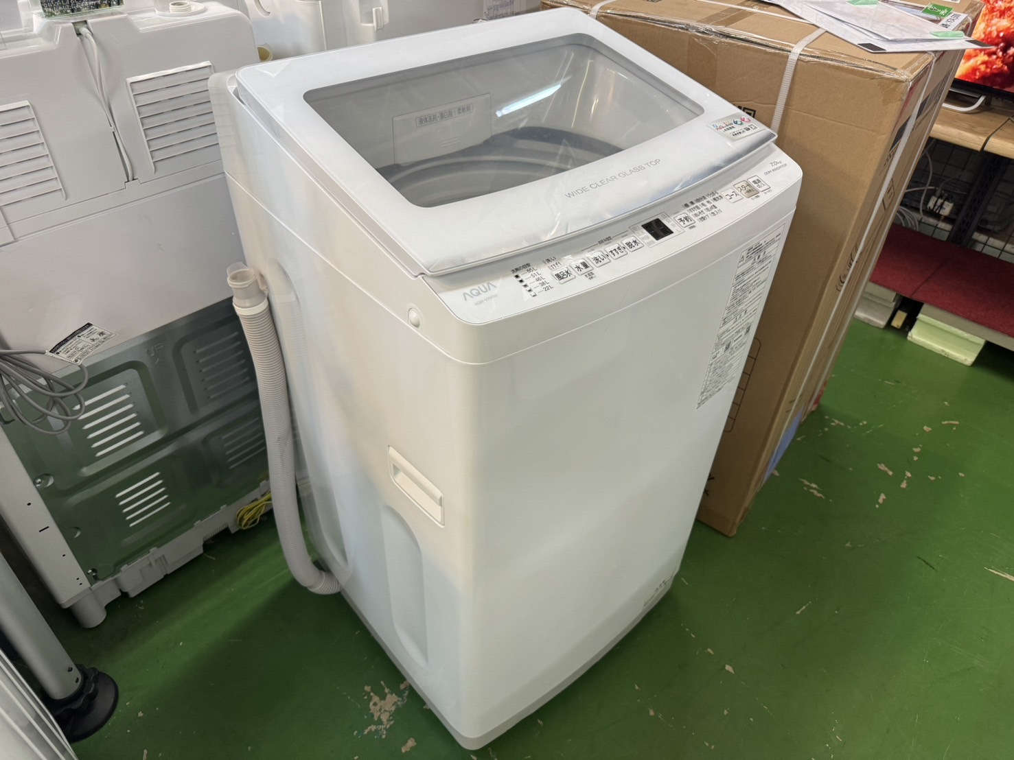 美品】AQUA AQW-V7M(W) WHITE 2022年式 （洗濯機 中古 アクア AQUA AQW 