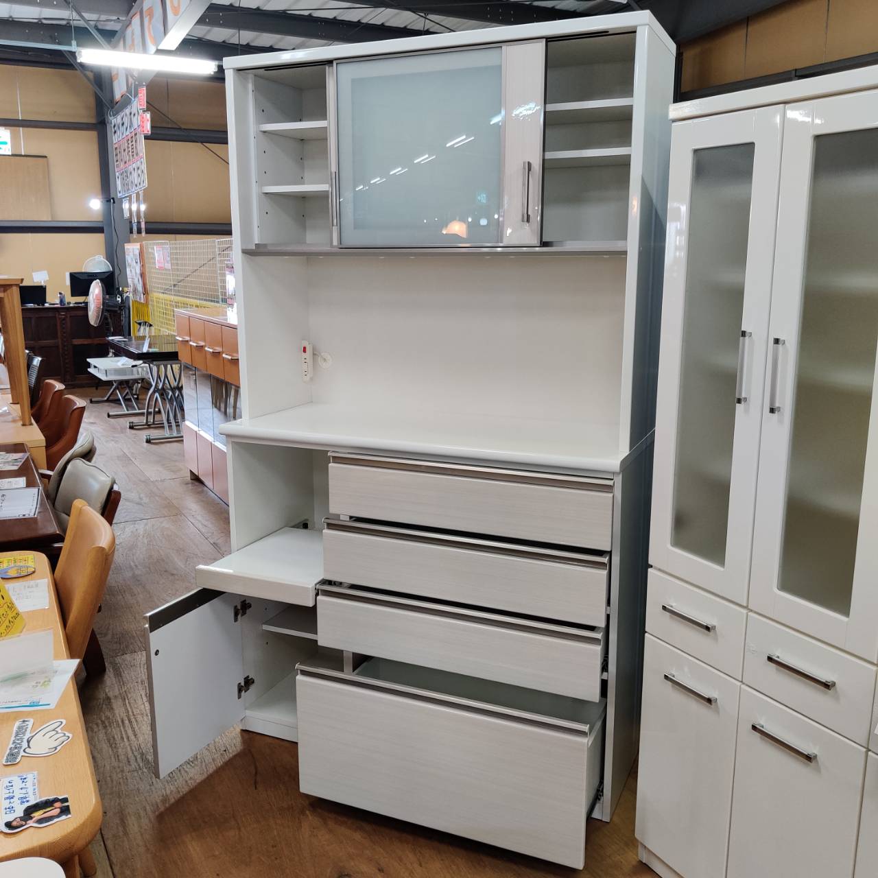 NITORI 2枚スライド扉キッチンボード ポスティア120KB 販売中！ 愛品  