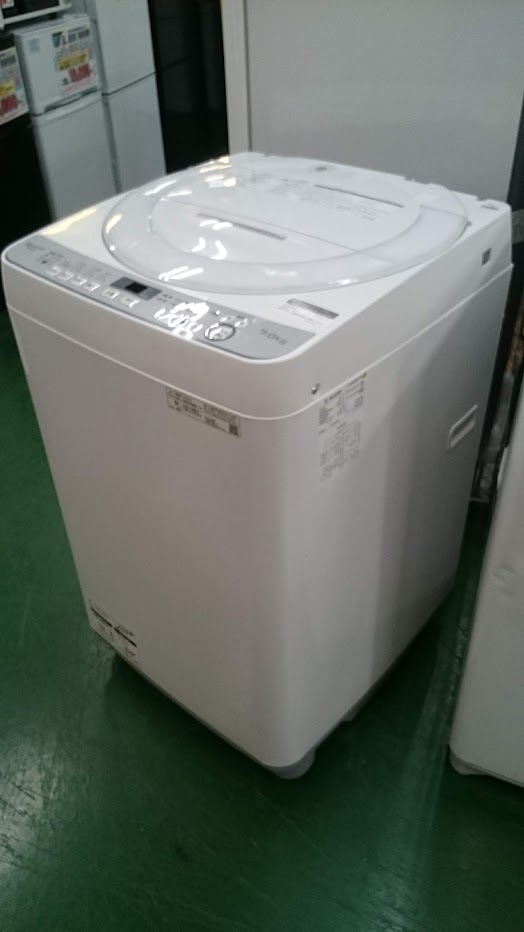 SHARP 2020年製 7kg 全自動洗濯機 ES-GE7D 買取いたしました。｜愛品  