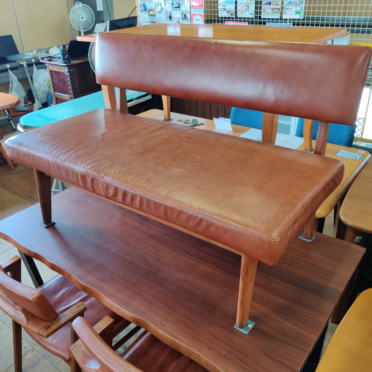 シギヤマ家具工業 シャンテ ベンチダイニング4点セット 【愛品倶楽部 