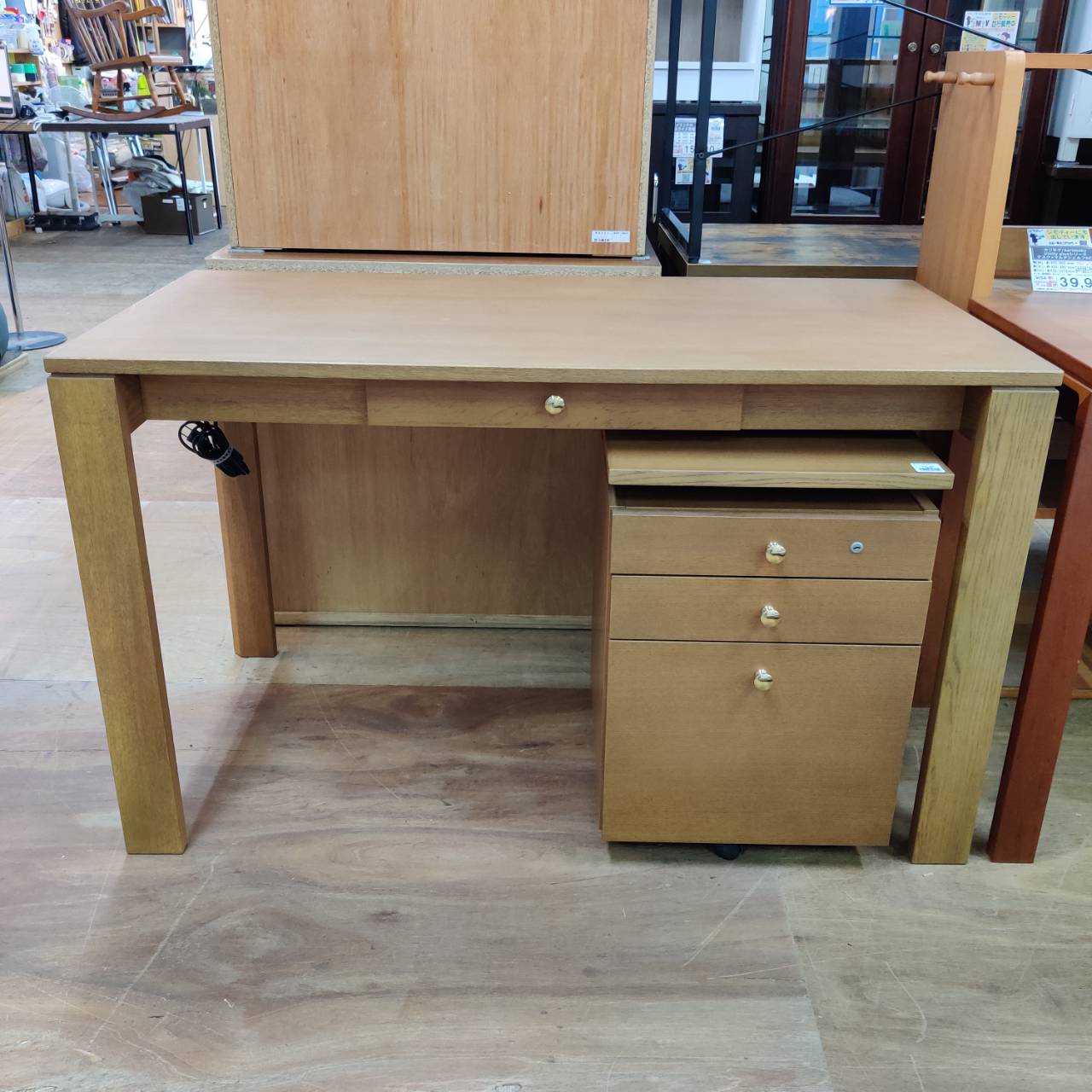 karimoku 引出し付デスク&サイドワゴンSET 販売中！ 愛品倶楽部柏店  