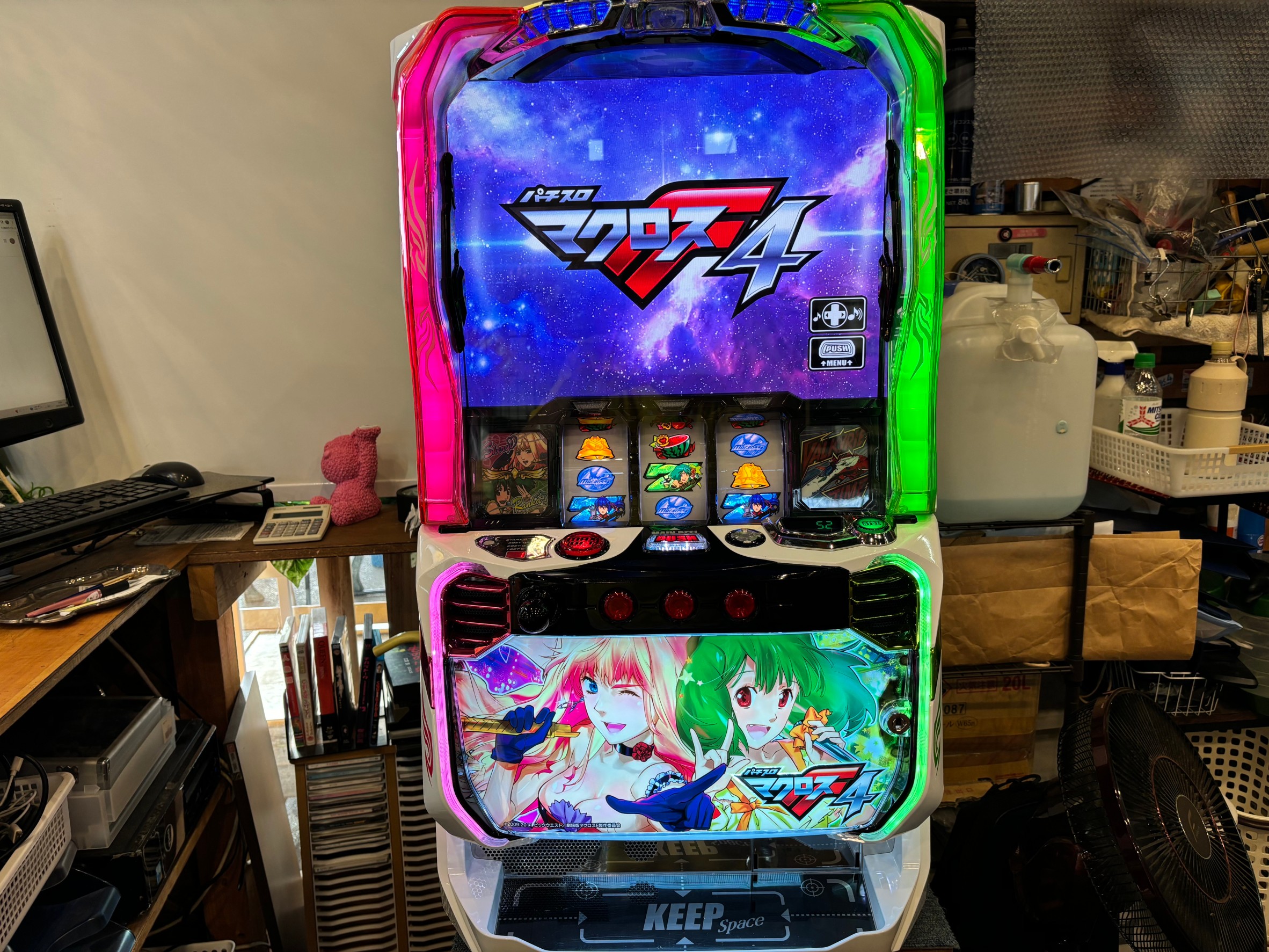マクロスフロンティア４ 実機 簡易ユニット付 送料無料 スマスロ実機｜Lマクロスフロンティア4｜コイン不要機｜6.5号機買取致しました|愛品館八千代店  | リサイクルショップ 中古品の買取は愛品倶楽部・愛品館