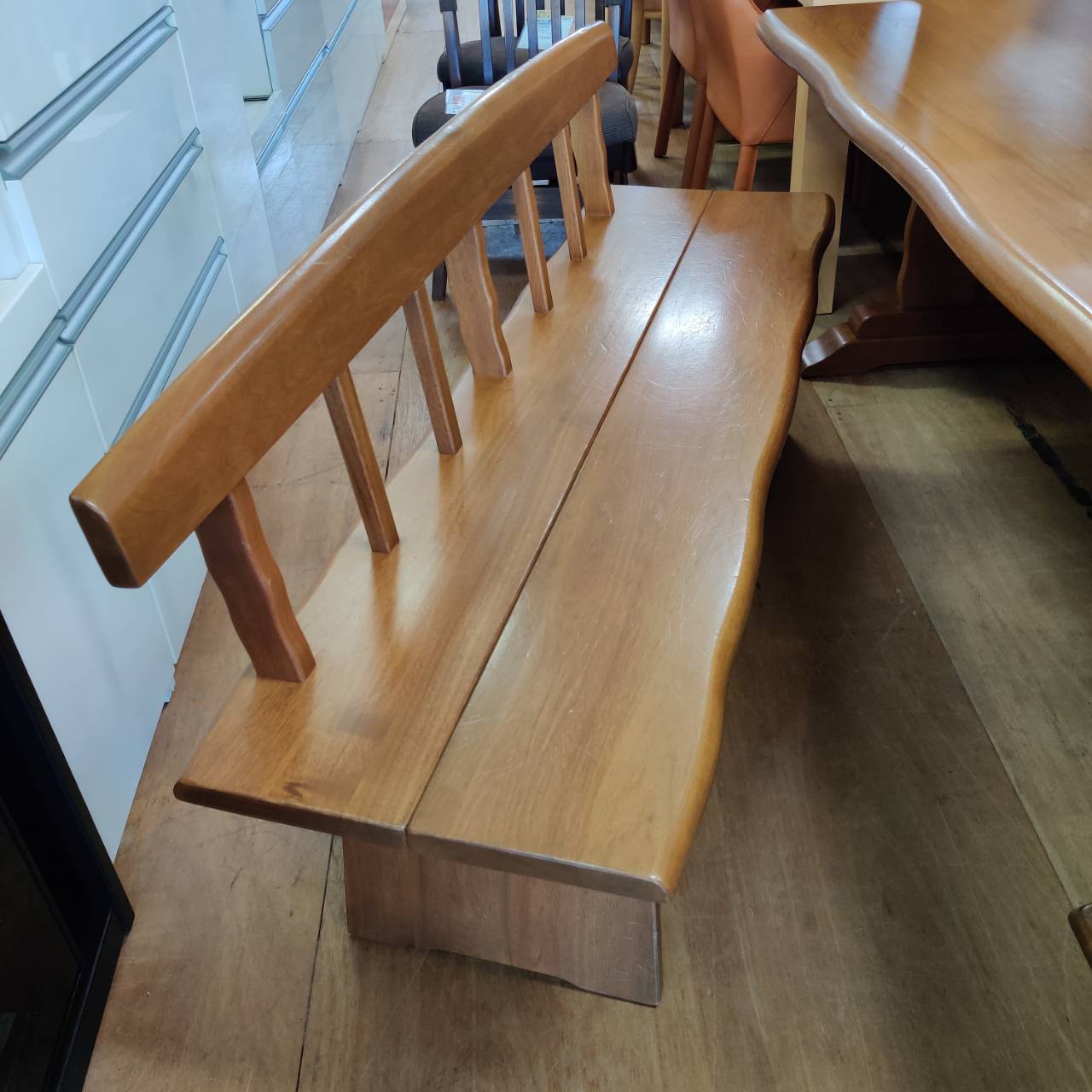 ベンチダイニング4点セット 一枚板風 販売中！ 愛品倶楽部柏店  