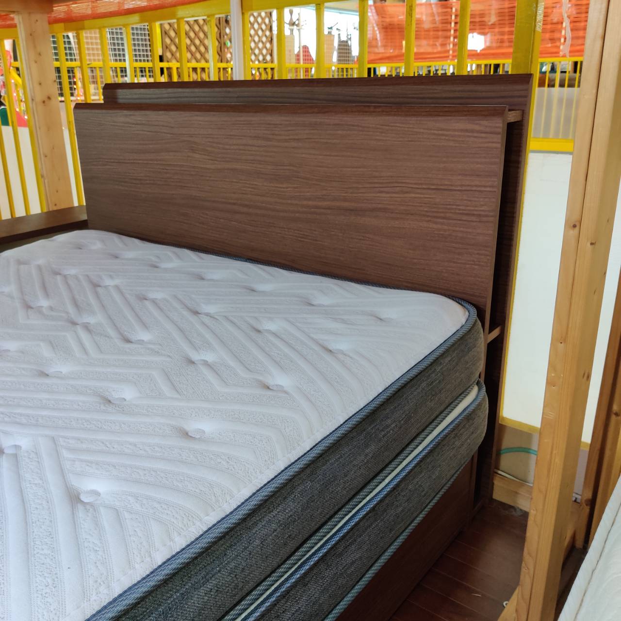 愛品倶楽部柏店】 収納付きセミダブルベッド 衰える 「F:マルミツ  