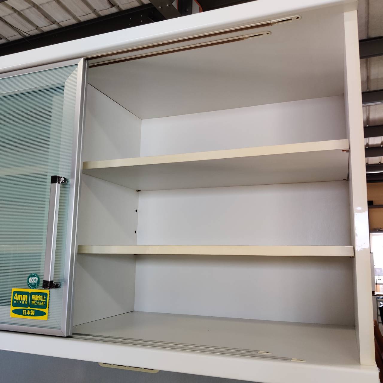 古賀家具工業 2枚スライド扉キッチンボード ムーアWH-120 販売中！ 愛  