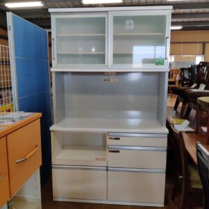 古賀家具工業 2枚スライド扉キッチンボード ムーアWH-120 販売中！ 愛 