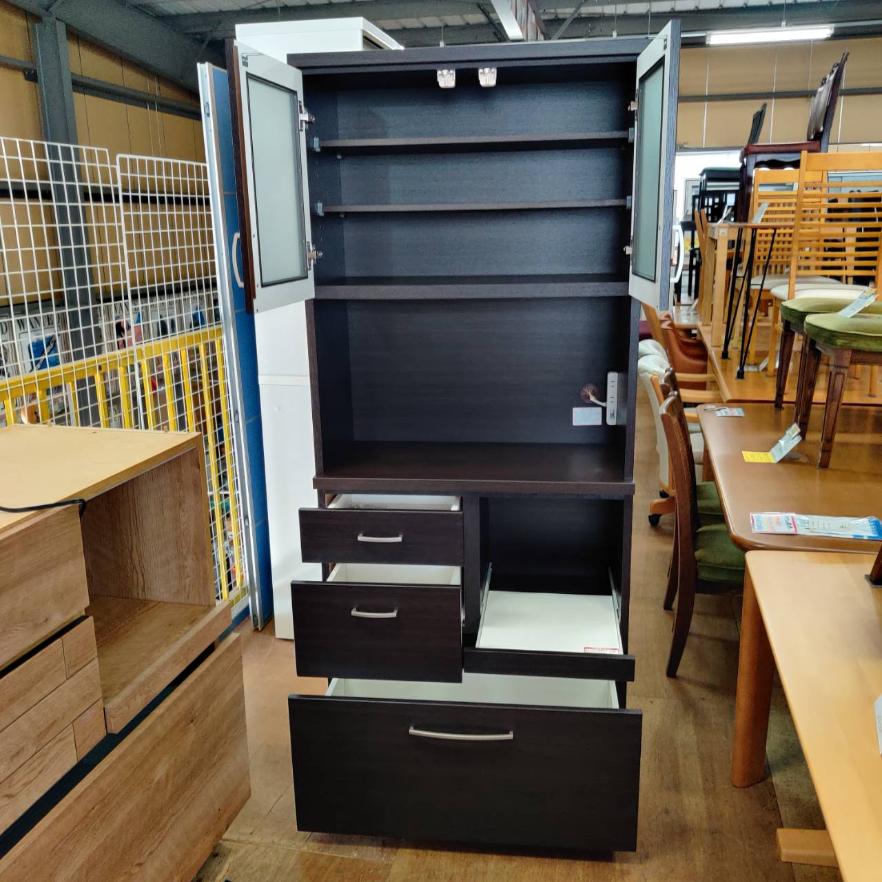 愛品倶楽部柏店】NITORI 2枚スライド扉キッチンボード コパン