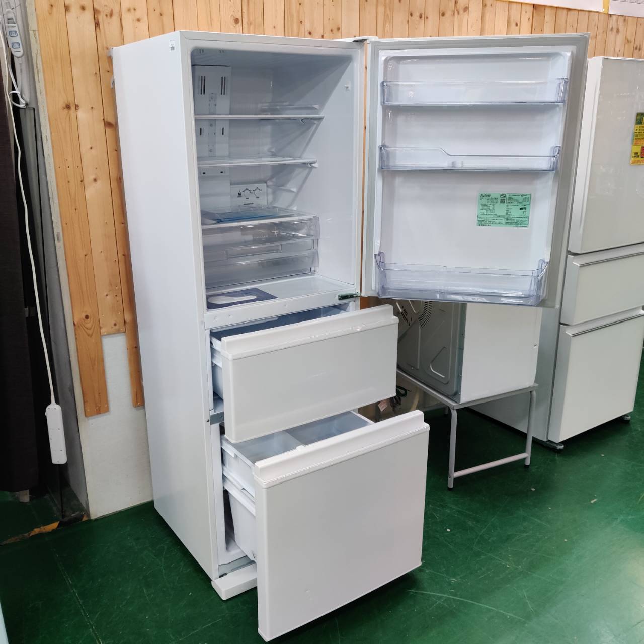 美品】大阪送料無料☆3か月保障付き☆冷蔵庫☆三菱☆3ドア☆2023年☆MR  